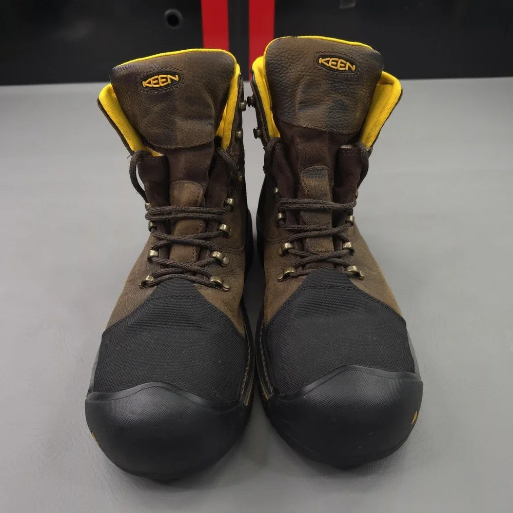 Keen Utility Boots Mens Size 14D Brown Leather Milwaukee Work Boot Safety Toe